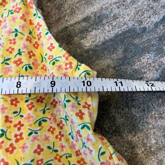 Vintage Basic Editions Yellow Floral Outfit 18 Months - Picture 10 of 12